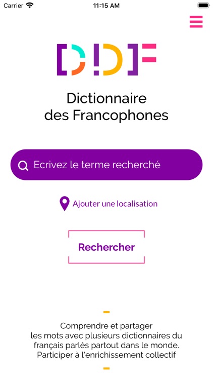 Dictionnaire des francophones screenshot-0