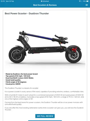 Captura de Pantalla 1 Electric Scooter Universal App iphone