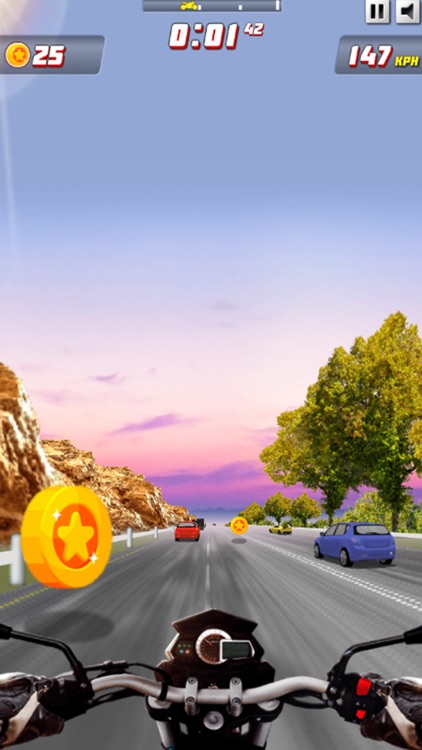 Highway Moto Rider:Traffic Sim screenshot-4
