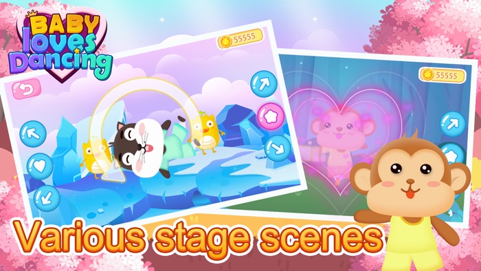 Die musik liebt tänzerinnen