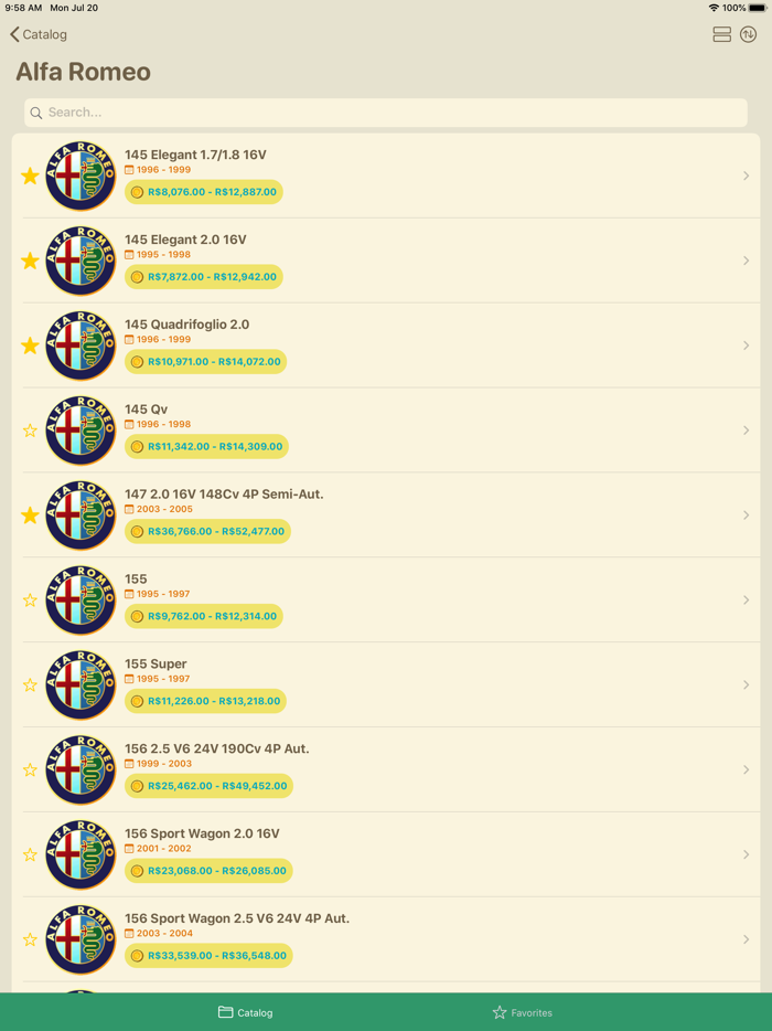 Tabela Fipe de Carros Usados