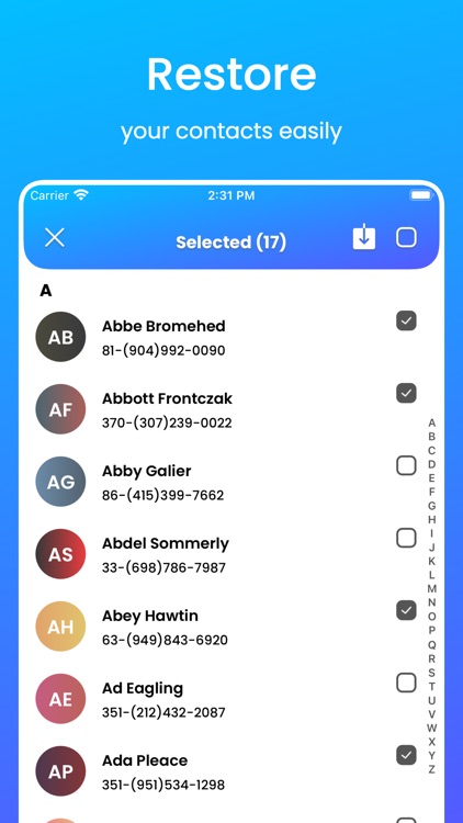 MCBackup - My Contact Backup