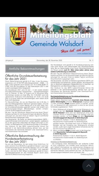 Mitteilungsblatt Walsdorf