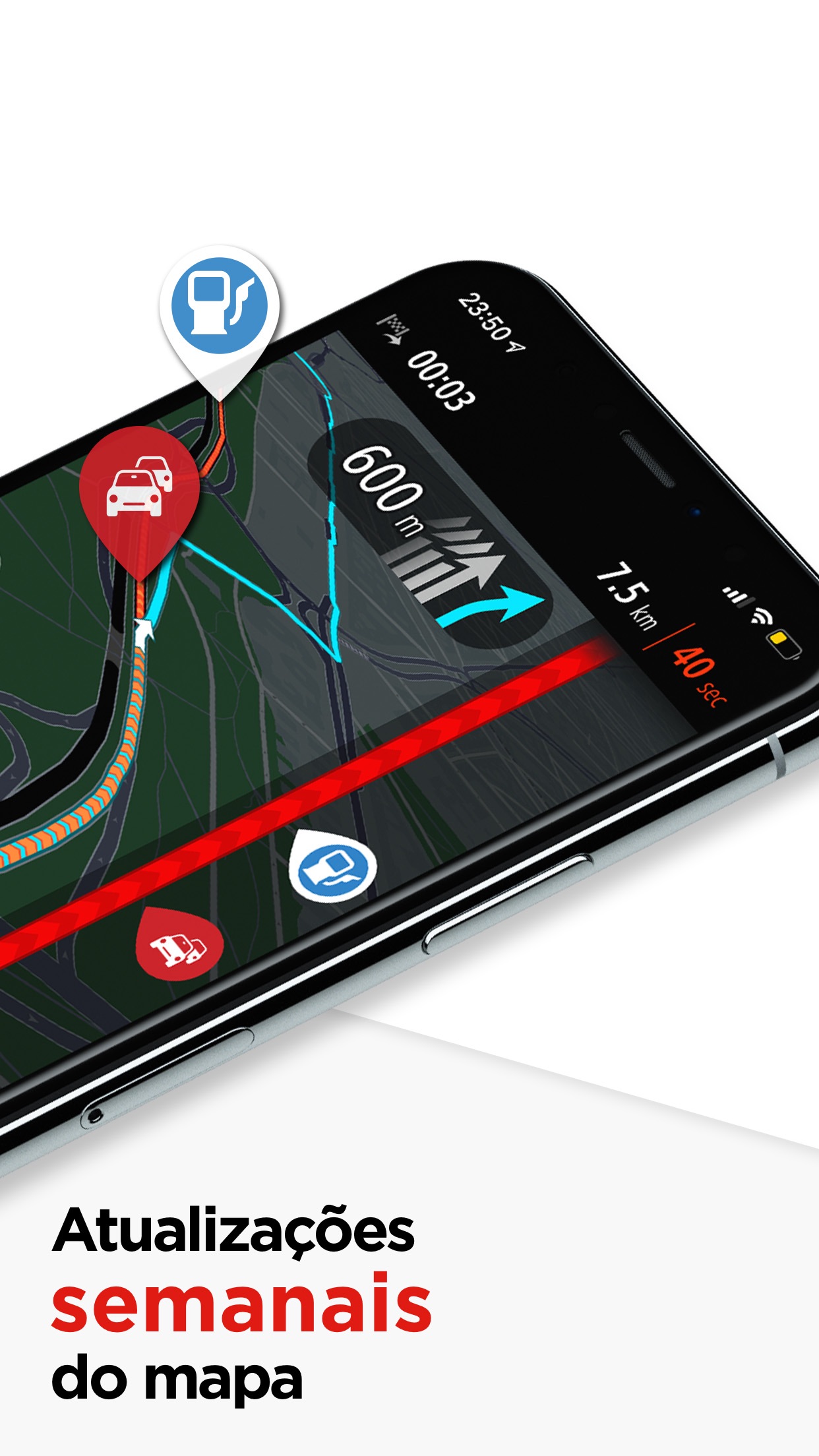 Screenshot do app TomTom GO Navigation