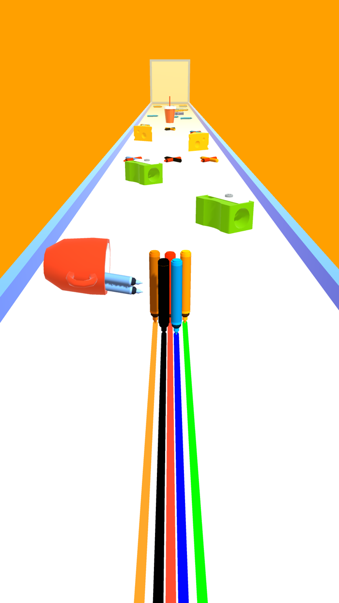 Color Runner 3D - Pencil Roll