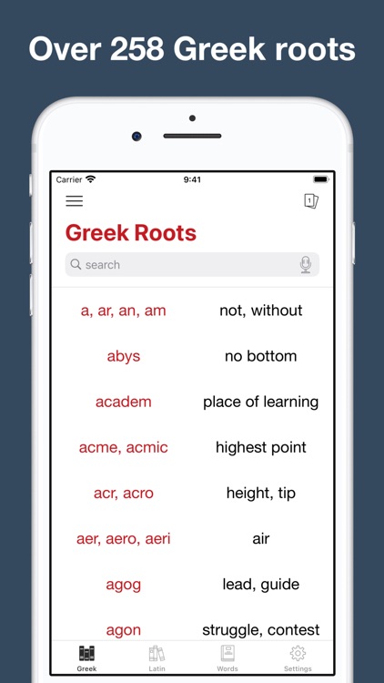 Greek and Latin Roots