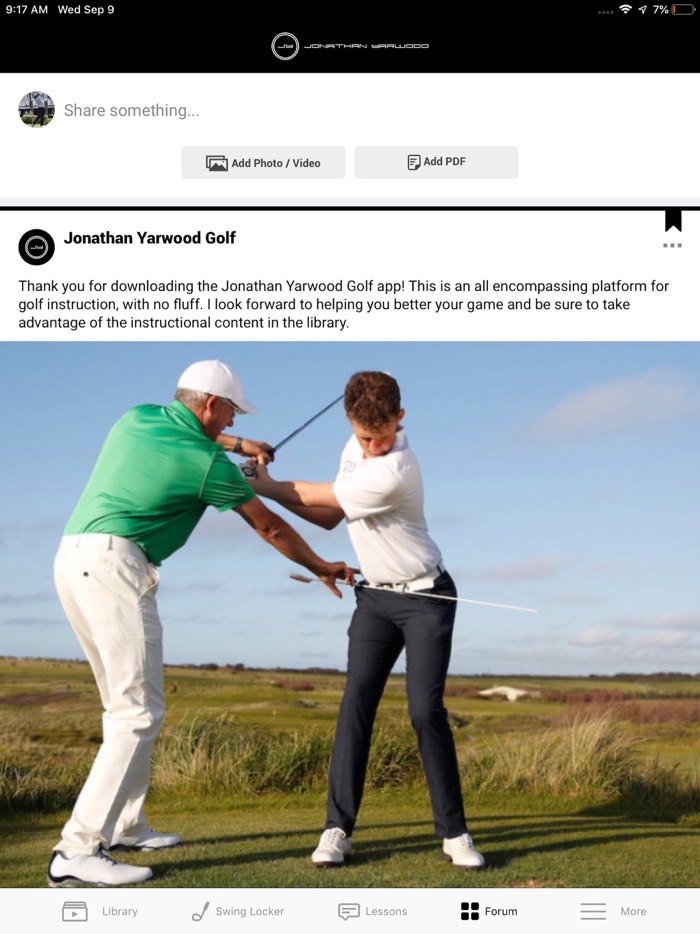 Jonathan Yarwood Golf