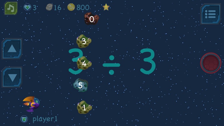 Galactic Math Game