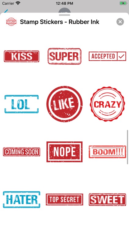 Stamp Stickers - Rubber Ink screenshot-6