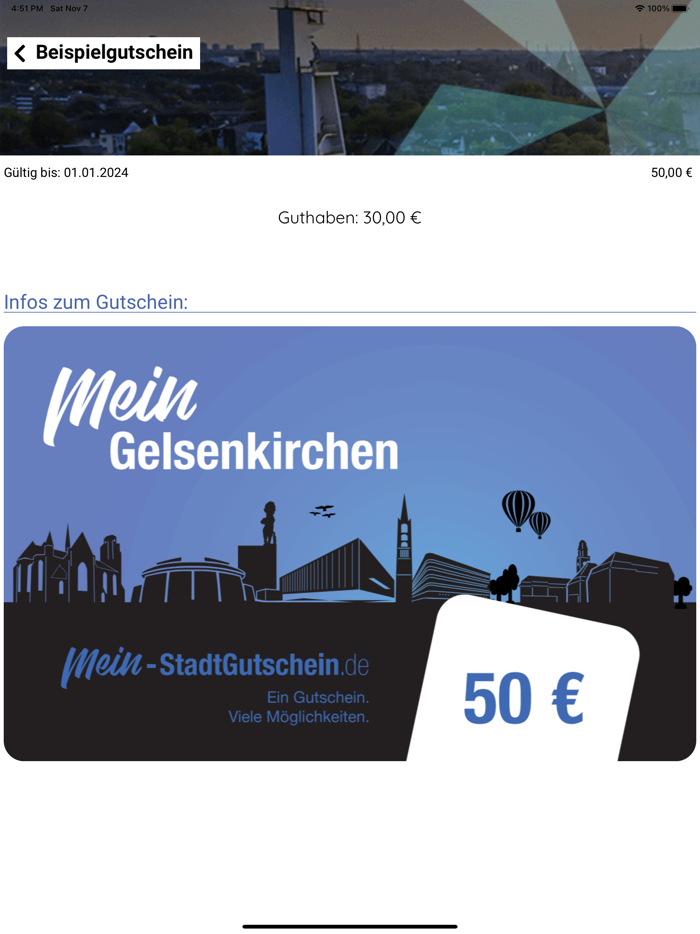 Gelsenkirchen StadtGutschein