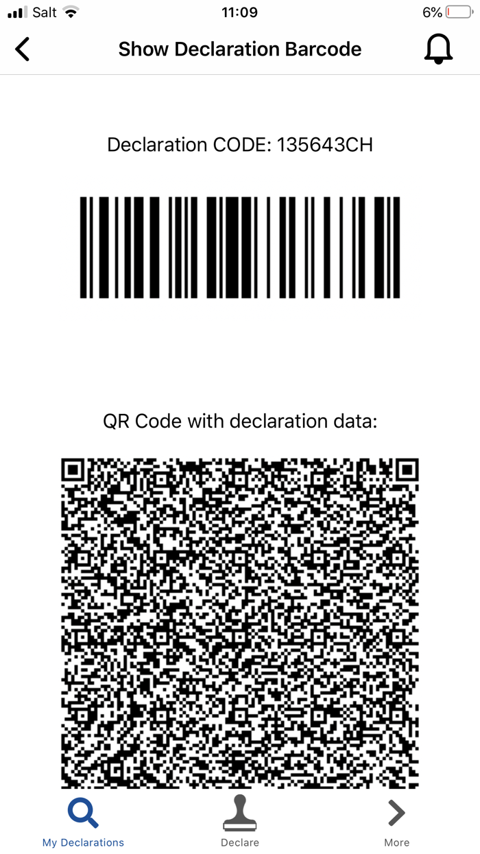EAD Customs Declarations