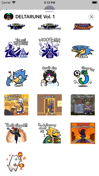 DELTARUNE Stickers Vol. 1 screenshot-3