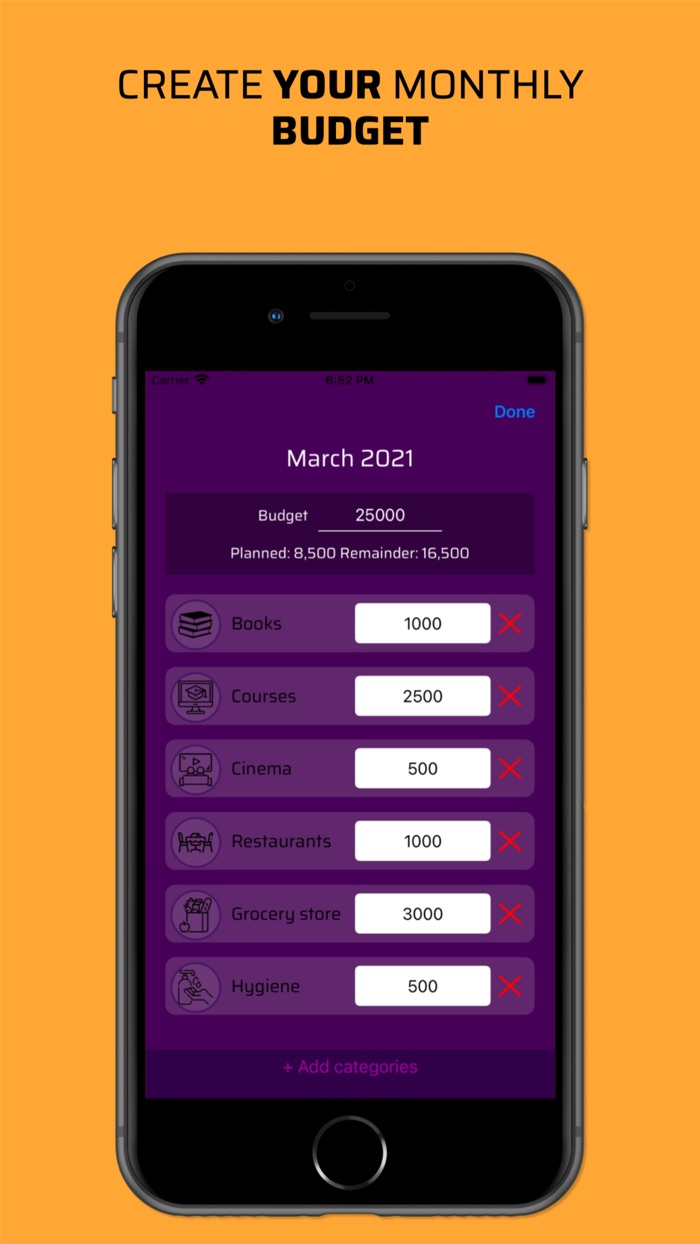 SMONEY - manage your income