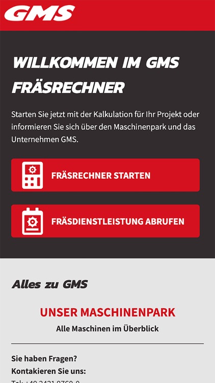 GMS Fräsrechner