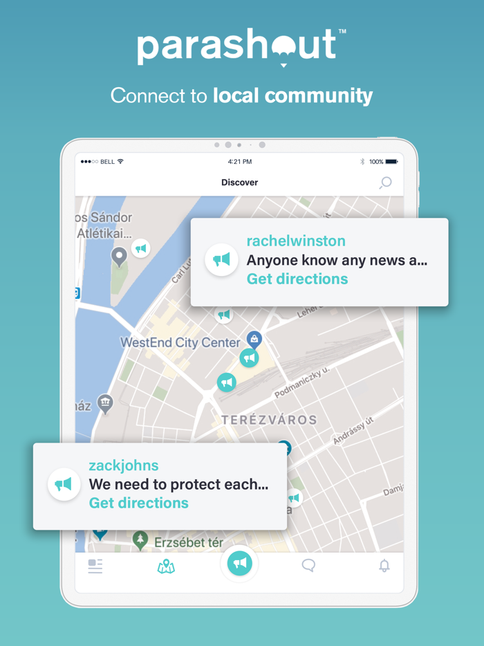 Parashout Local community app