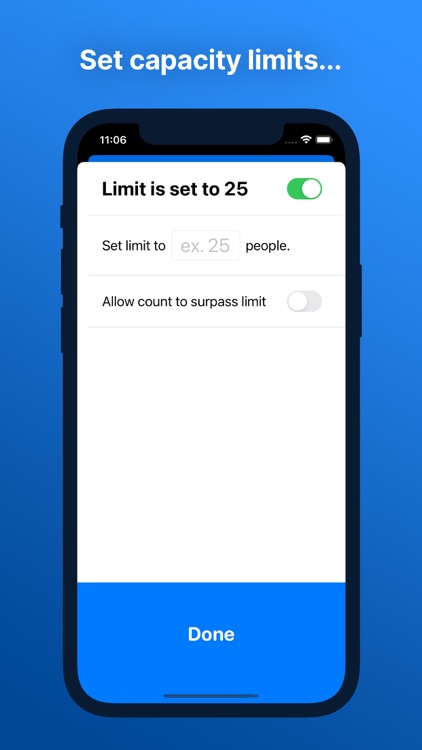 Count Up – Capacity Tracker