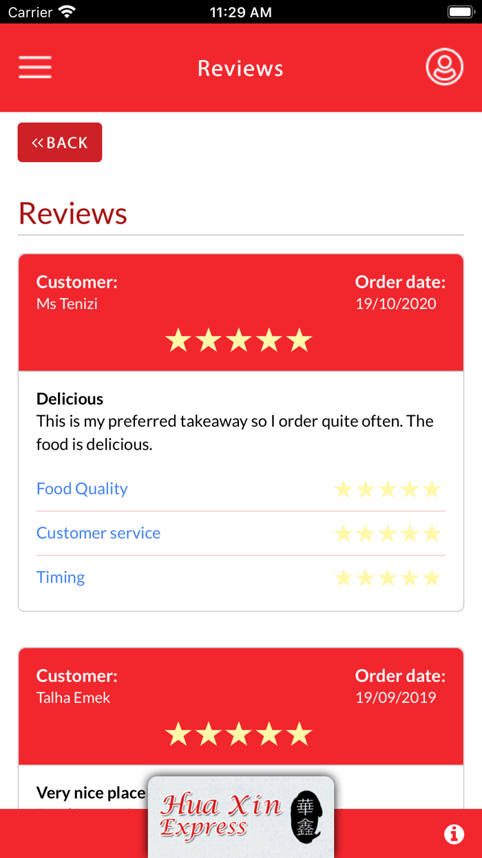 HUA XIN EXPRESS FINSBURY PARK