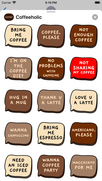 Coffeeholic Stickers screenshot 2