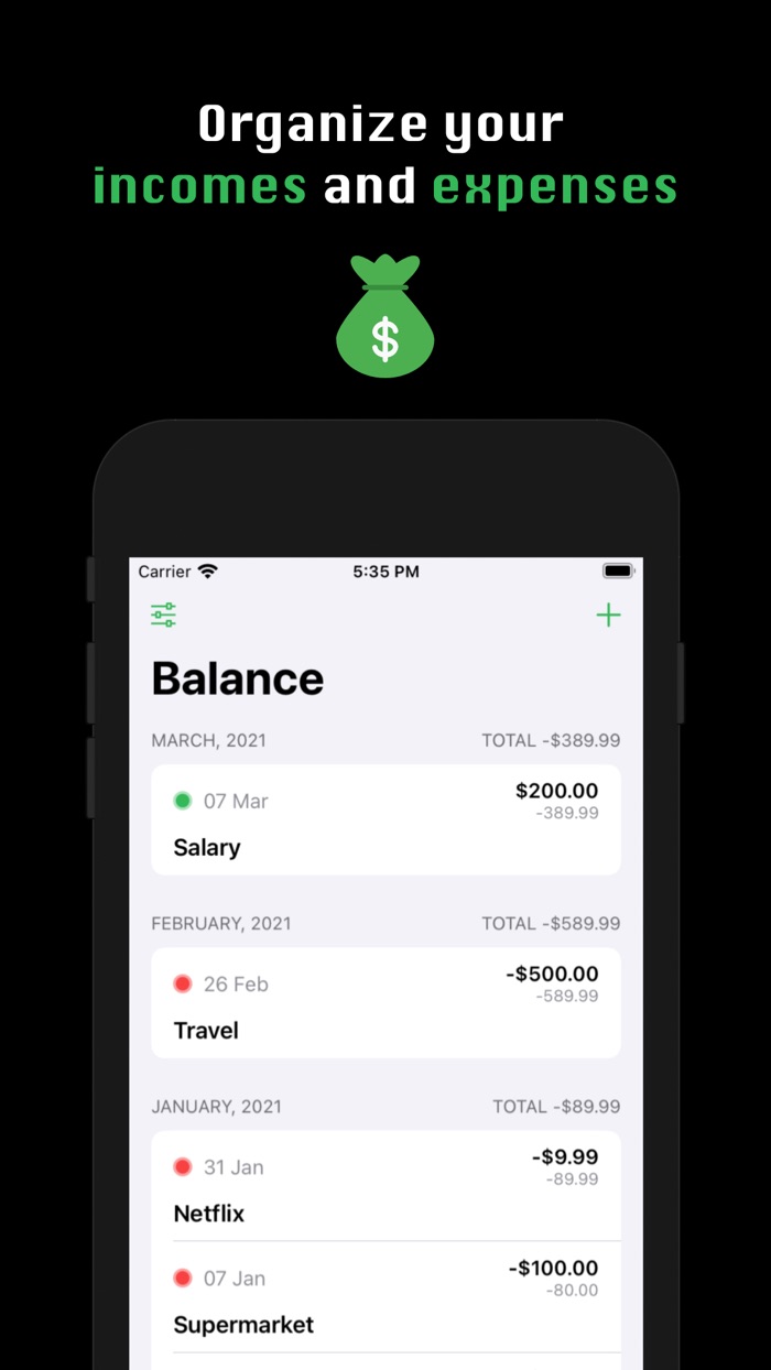 Balance - Wallet Timeline