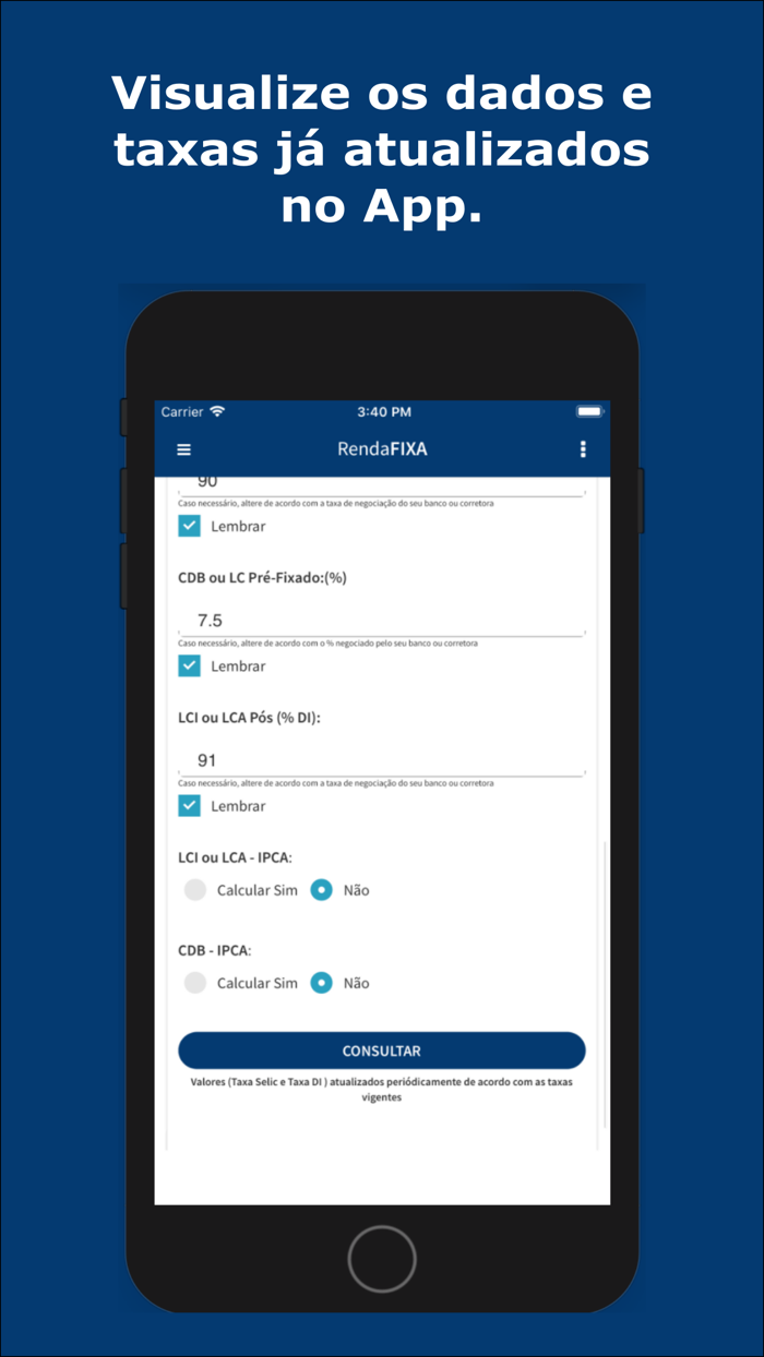 Calculadora Renda Fixa Fácil