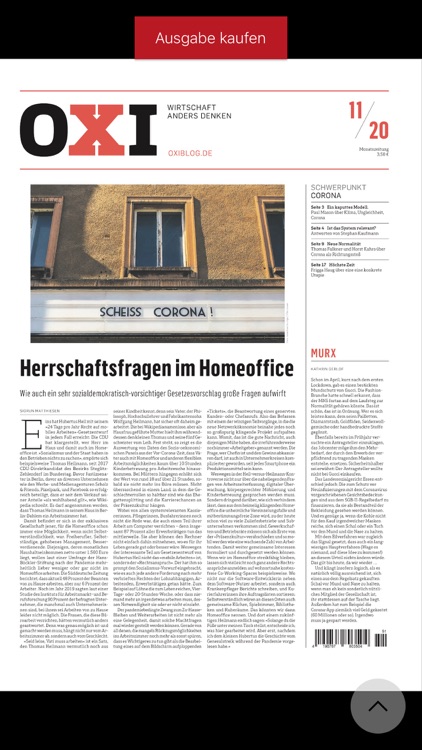 OXI - die Wirtschaftszeitung