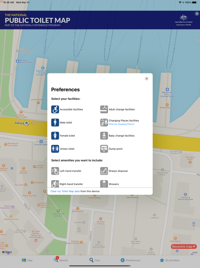 National Public Toilet Map