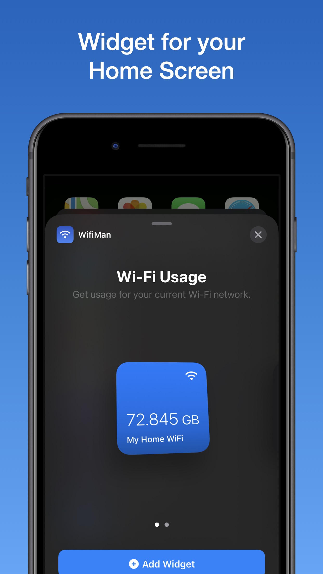 Screenshot do app WifiMan from DataMan