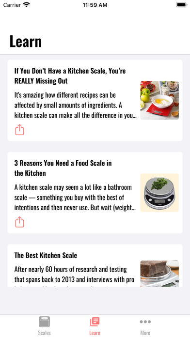 iScale: Kitchen Scale screenshot 2