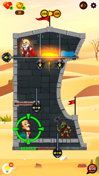 Knight Rescue - Hero Puzzle screenshot-5