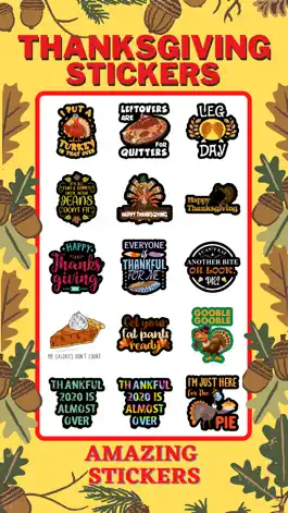 Game screenshot Thanksgiving Stickers ^_^ mod apk