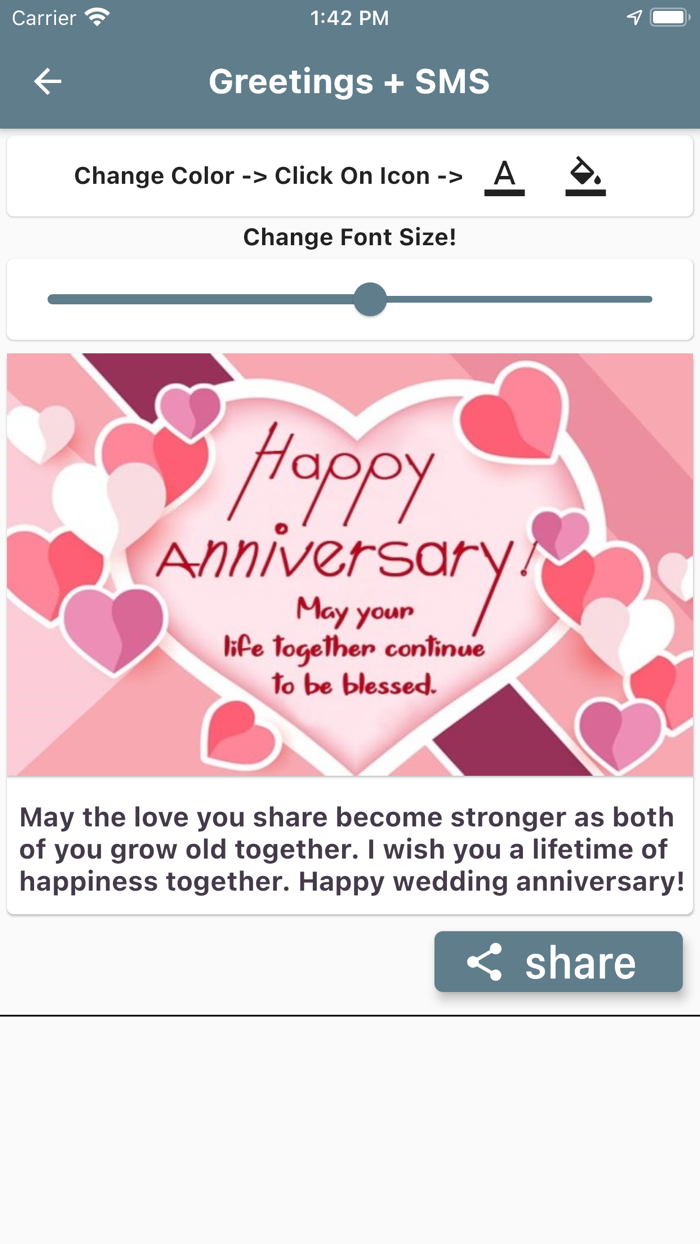 Wedding Anniversary Card Maker
