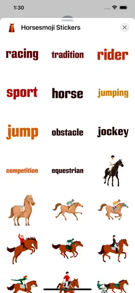 Game screenshot Horsesmoji Equestrian Stickers apk