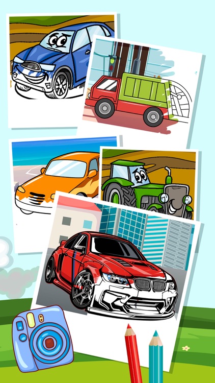 Magic Cars Coloring Pages Pack