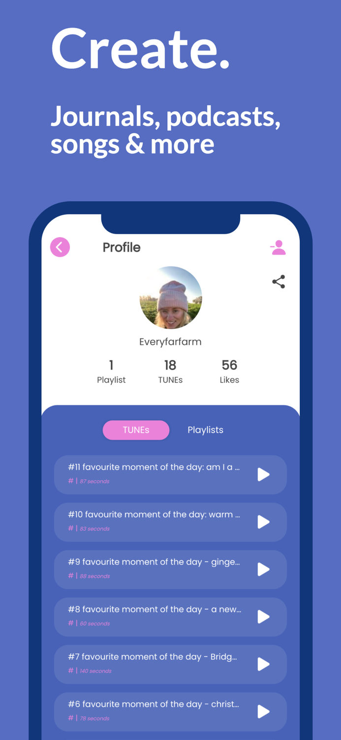 TUNE Meaningful audio stories