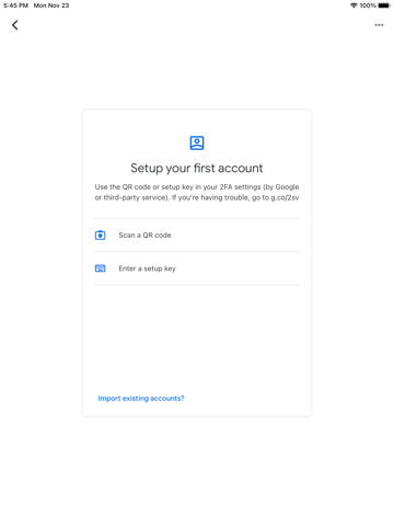 Click To Install App: "Google Authenticator"