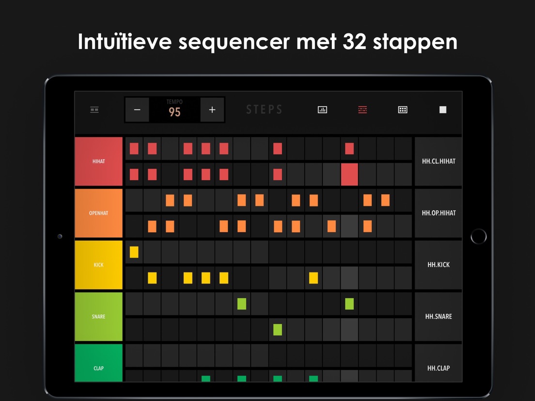 Drum Machine Muziekmaker App voor iPhone, iPad en iPod touch AppWereld