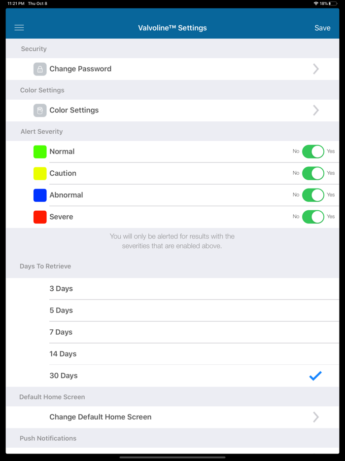 Valvoline Fluid Analysis