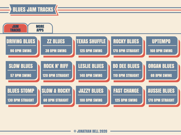 Blues Guitar Jam Tracks