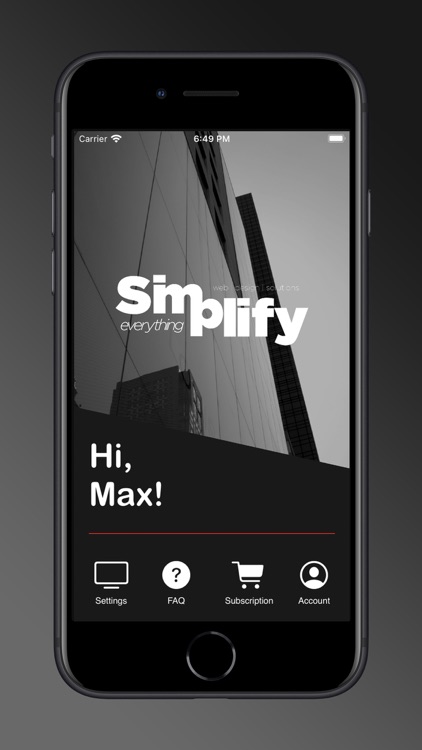 Simplify Screen