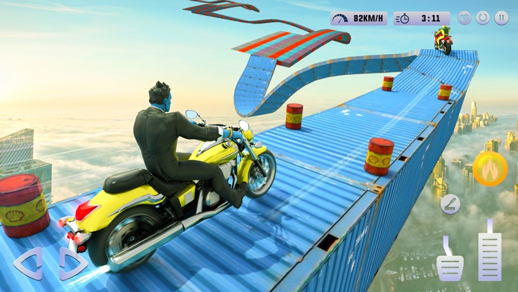 Superhero Bike Stunt Racing