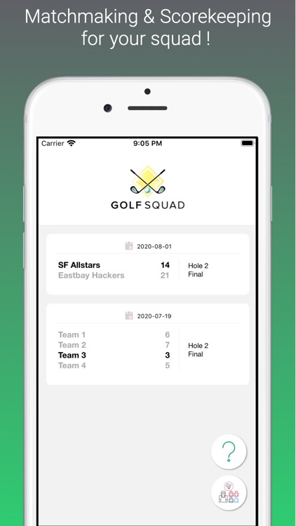 Golf Squad Maker