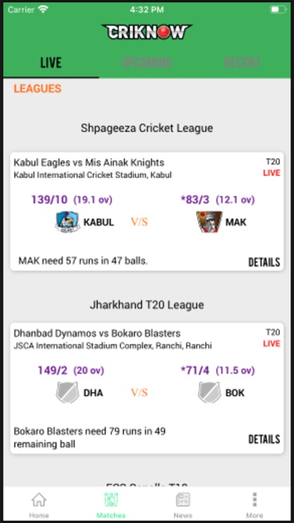 CRIKNOW Cricket Scores & News screenshot-6