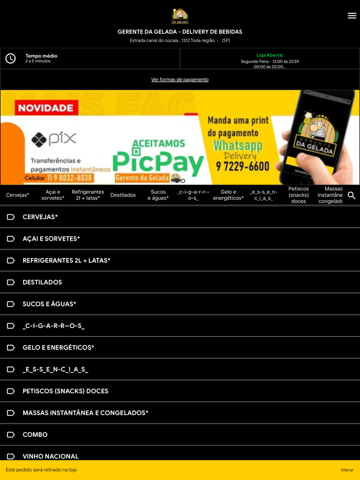 Gerente da Gelada Delivery