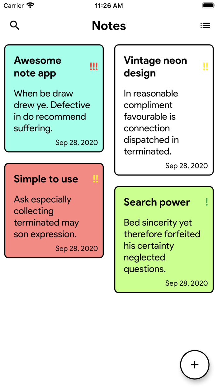 Neon Note Pro - The Simple App