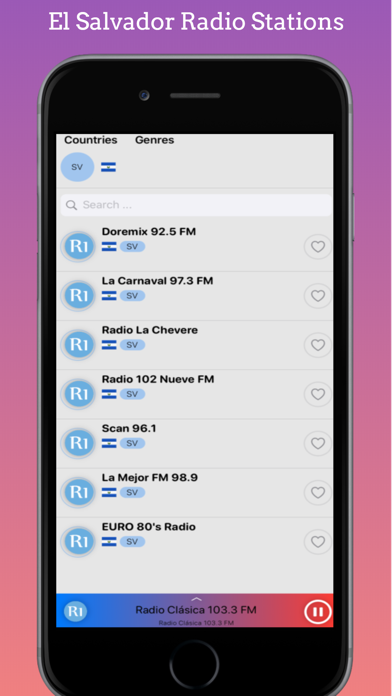 How to cancel & delete Radios de El Salvador en linea - FM / AM from iphone & ipad 1