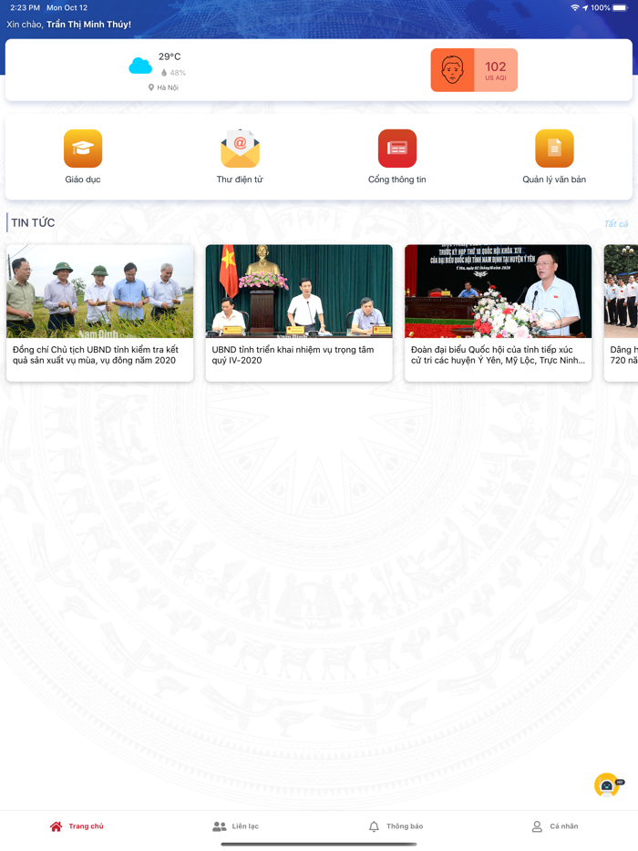 Văn phòng điện tử Nam Định