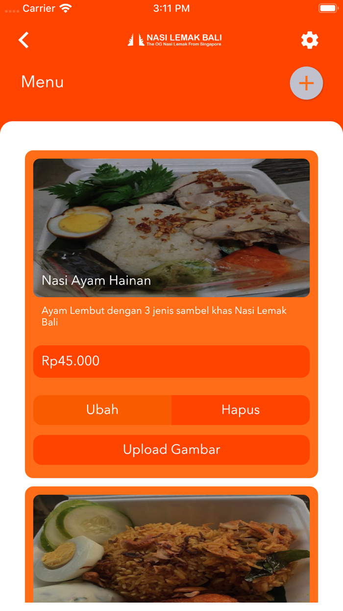Nasi Lemak Bali Admin