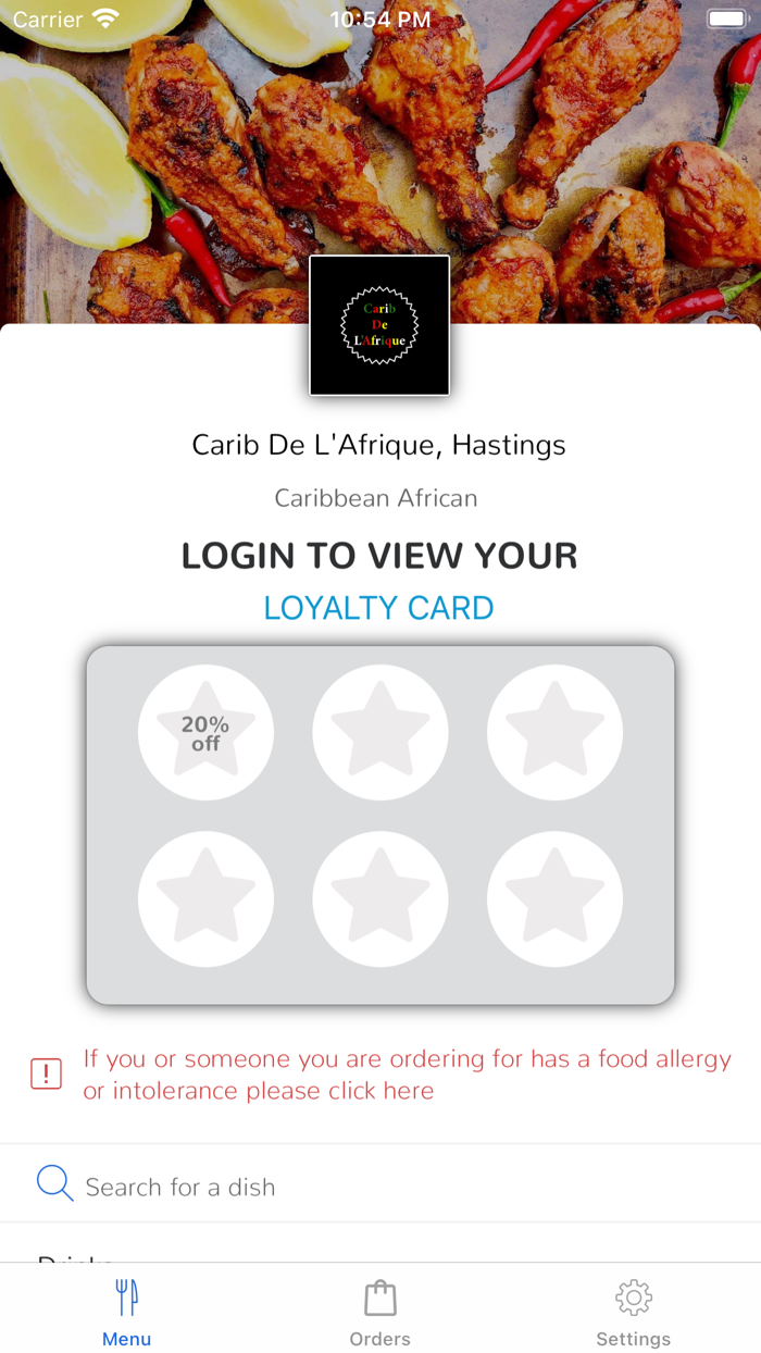 Carib De LAfrique, Hastings