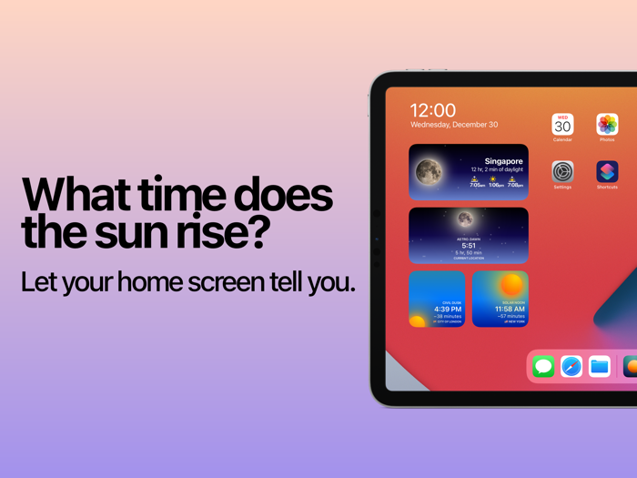 Sunlight − Rise  Set Times