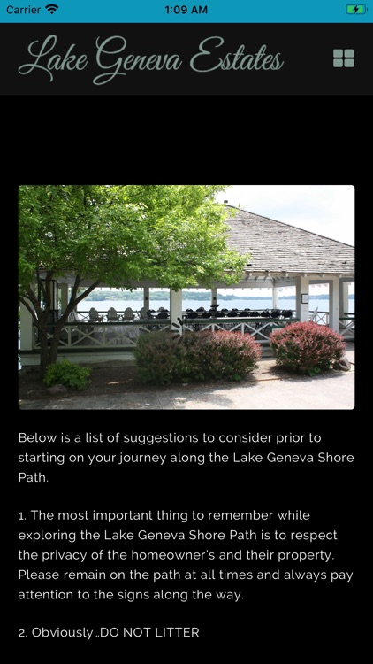 Lake Geneva Shore Path